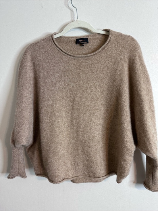 Quince Sweaters - Quince Cozy Crewneck Sweater in Taupe
